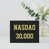NASDAQ 30000 Börsenfeier Postkarte (Stehend Vorderseite)
