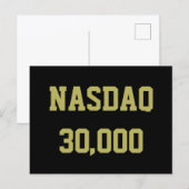 NASDAQ 30000 Börsenfeier Postkarte (Vorne/Hinten)