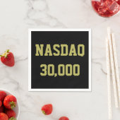 NASDAQ 30000 Börsenfeier Serviette (Beispiel)