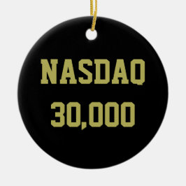 NASDAQ 30000 Stock Market Celebration Keramik Ornament