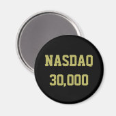NASDAQ 30000 Stock Market Celebration Magnet (Vorderseite/Rückseite)