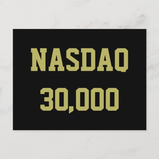 NASDAQ 30000 Stock Market Celebration Postkarte (Vorderseite)