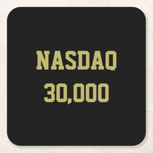 NASDAQ 30000 Stock Market Celebration Rechteckiger Pappuntersetzer (Vorderseite)