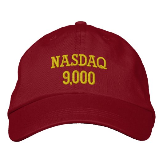 NASDAQ 9000 Punkte Bestickte Baseballkappe (Vorderseite)