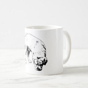 Nase am Boden Kaffeetasse