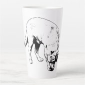 Nase am Boden Milchtasse (Vorderseite)