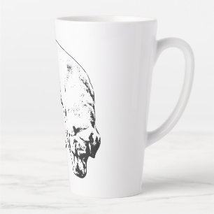 Nase am Boden Milchtasse