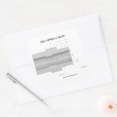 Nase-Aufkleber W20 Quadratischer Aufkleber (Umschlag)