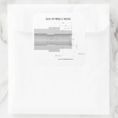 Nase-Aufkleber W20 Quadratischer Aufkleber (Tasche)