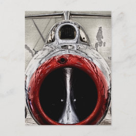 Nase des Flugzeug Postkarte