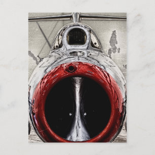 Nase des Flugzeug Postkarte