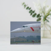 Nase eines British Airways Concordes Postkarte (Stehend Vorderseite)