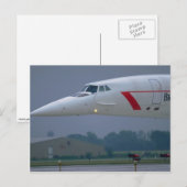 Nase eines British Airways Concordes Postkarte (Vorne/Hinten)