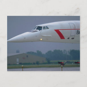 Nase eines British Airways Concordes Postkarte