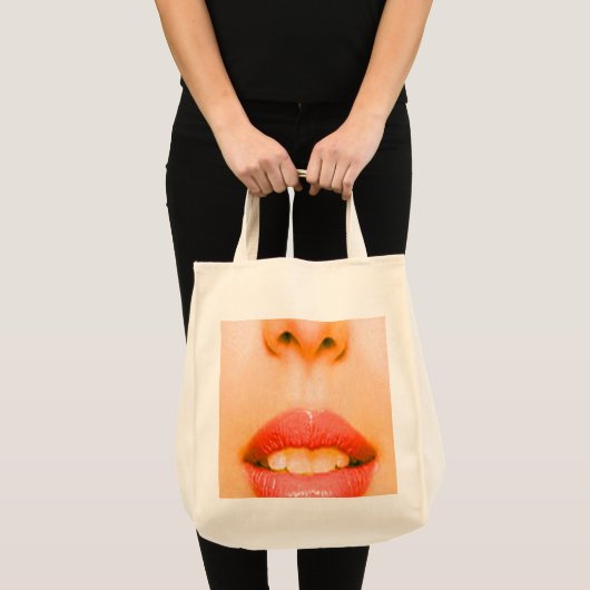 Nase und Mouth Große Totbeutel Tragetasche (Vorderseite (Produkt))