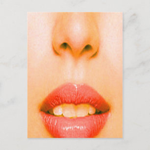 Nase und Mund Postkarte