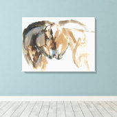 Nase zu Nase Leinwanddruck (Insitu (Holzboden))