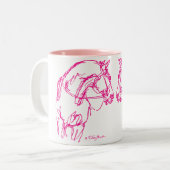 Nase, zum der Tasse zu riechen (Vorderseite Links)