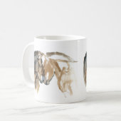 Nase zum zu riechen kaffeetasse (Vorderseite Links)