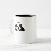 Nase Zweifarbige Tasse (Vorderseite Links)