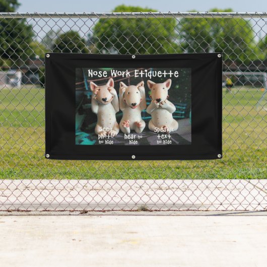 Nasen-Arbeits-Etikette Banner (Insitu)