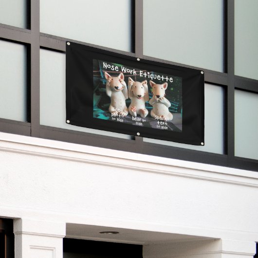 Nasen-Arbeits-Etikette Banner (Äußeres Gebäude)