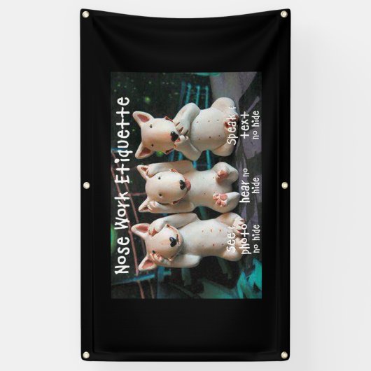 Nasen-Arbeits-Etikette Banner (Vertikal)