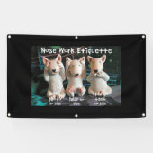 Nasen-Arbeits-Etikette Banner (Horizontal)