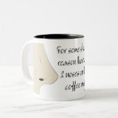 Nasen auf einer Tasse (Vorderseite Links)