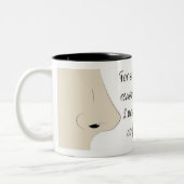 Nasen auf einer Tasse (Links)