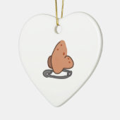 Nasen-Durchdringen Keramik Ornament (Links)