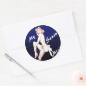 NASEN-KUNST RUNDER AUFKLEBER (Umschlag)