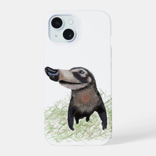 Nasenbär iPhone 15 Hülle (Rückseite)