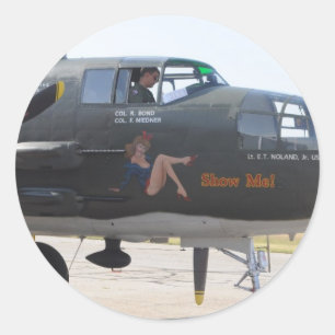 Nasenkunst 'zeigen' runder aufkleber