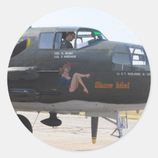 Nasenkunst 'zeigen' runder aufkleber