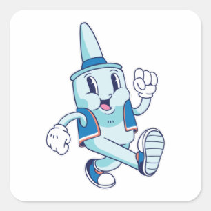 Nasenspray Quadratischer Aufkleber