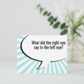 Nasenwitz Postkarte (Stehend Vorderseite)