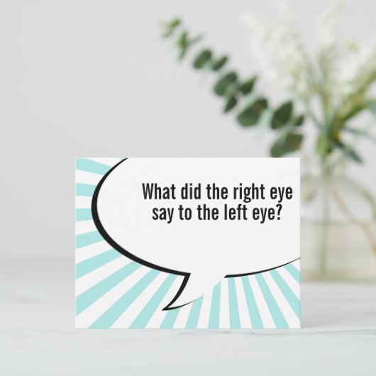 Nasenwitz Postkarte (Stehend Vorderseite)