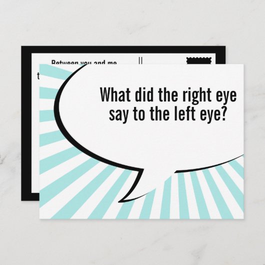 Nasenwitz Postkarte (Vorne/Hinten)