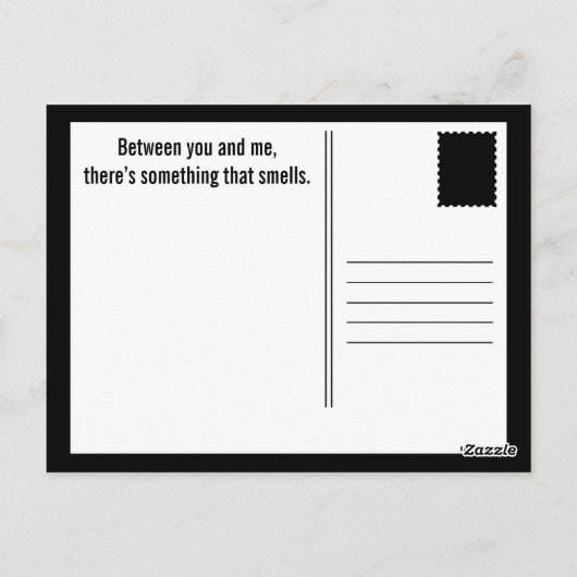 Nasenwitz Postkarte (Rückseite)