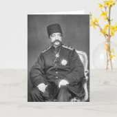 Naser al-Din Shah Qajar von Persia Karte (Gelbe Blume)