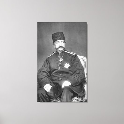 Naser al-Din Shah Qajar von Persia Leinwanddruck (Vorderseite)