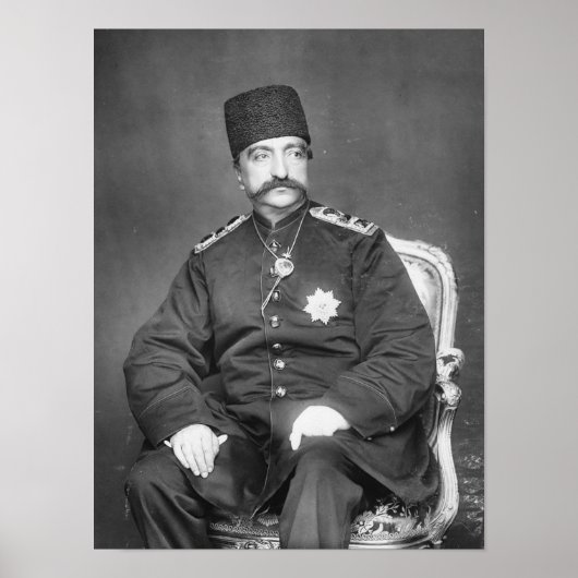 Naser al-Din Shah Qajar von Persia Poster (Vorne)