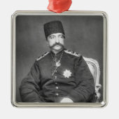 Naser AlLärm Shah Qajar von Persien Silbernes Ornament (Vorne)