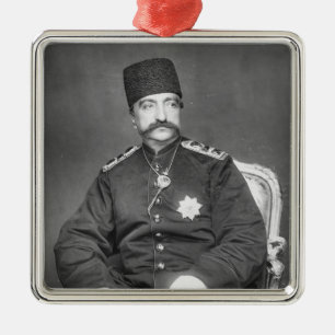 Naser AlLärm Shah Qajar von Persien Silbernes Ornament