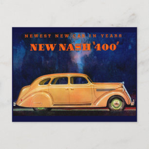 Nash 400 ~ Vintage Automobil / Auto-Werbung Postkarte
