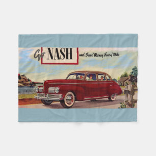 Nash Automobilanzeige 1941 Fleecedecke