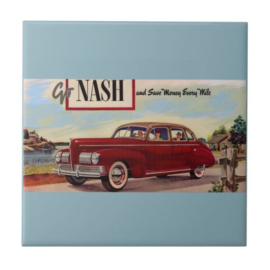 Nash Automobilanzeige 1941 Fliese (Vorderseite)