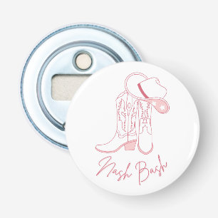 Nash Bach Junggesellinnen-Design Rosa Cowboystie Flaschenöffner