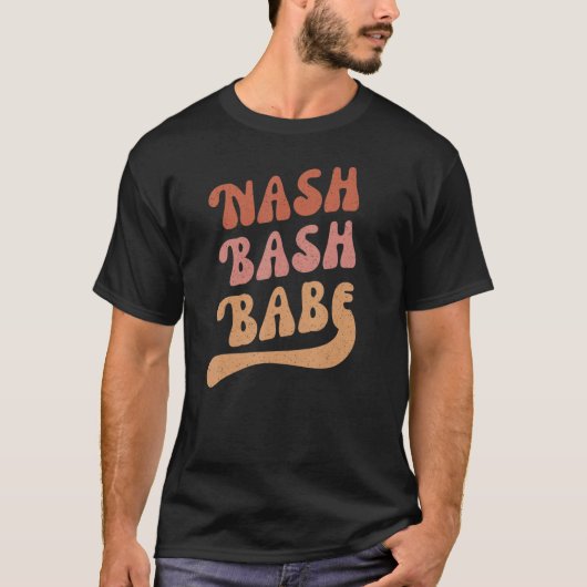 Nash Bash Babe Junggeselinnen-Abschied Gefallen Ni T-Shirt (Vorderseite)